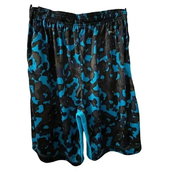 NIKE DRI-FIT BLUE CAMO ATHLETIC/ BASKETBALL SHORTS Size MEDIUM - Picture 2 of 7